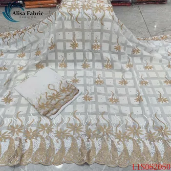 Alisa fashion white soft swiss voile lace african 100% cotton fabric embroidered with stones chiffon fabrics 5 yards+2 yards/set
Alisa fashion white soft swiss voile lace african 100% cotton fabric embroidered with stones chiffon fabrics 5 yards+2 yards/set