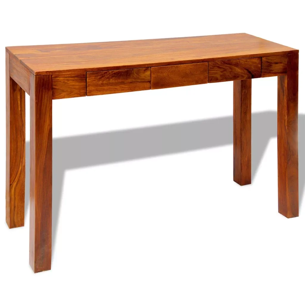 Console Table with 3 Drawers 80 cm Solid Sheesham Wood Simple Design Handmade Side Tables Coffee Tables Lamp/Plant Stands Desks
Console Table with 3 Drawers 80 cm Solid Sheesham Wood Simple Design Handmade Side Tables Coffee Tables Lamp/Plant Stands Desks