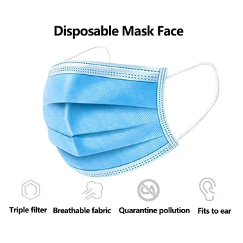Meltblown Mask Medical Disposable 3 Layers Mask Filtration Dustproof Facial Protective Cover Dust Earloop Face Surgical Masks
Meltblown Mask Medical Disposable 3 Layers Mask Filtration Dustproof Facial Protective Cover Dust Earloop Face Surgical Masks