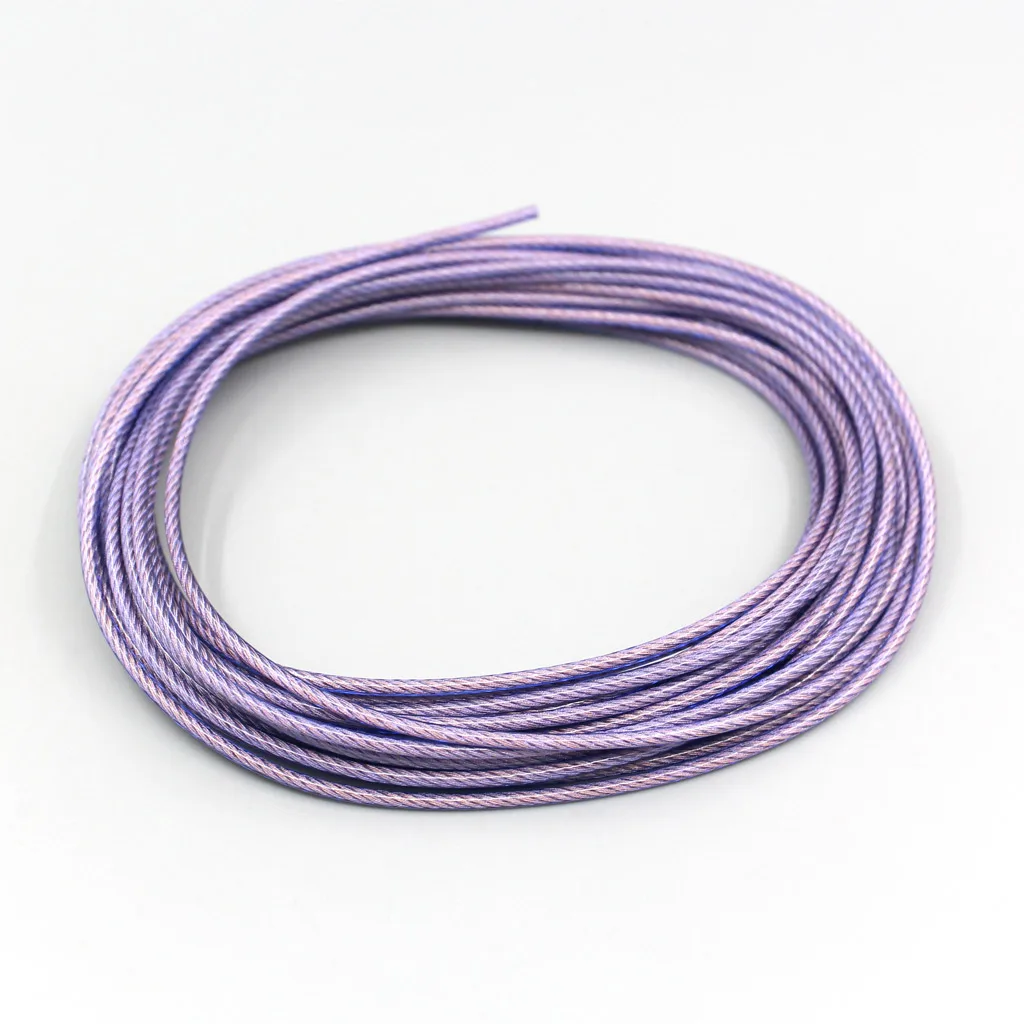 100m Type2 Purple Hi-Res Extreme Soft 4*5*7/0.05mm 7N Litz OCC Wire OD:1.8mm For DIY Custom Earphone Cable 140core LN007734
100m Type2 Purple Hi-Res Extreme Soft 4*5*7/0.05mm 7N Litz OCC Wire OD:1.8mm For DIY Custom Earphone Cable 140core LN007734