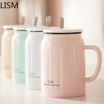 Travle Coffee Mugs Cute Milk Tea Cup Funny Modern Ceramic Mug High Capacity Simple Personalised Mug for Couple Creative with Lid
Travle Coffee Mugs Cute Milk Tea Cup Funny Modern Ceramic Mug High Capacity Simple Personalised Mug for Couple Creative with Lid
