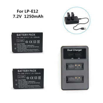 2pcs LP-E12 LPE12 LP E12 Camera Battery AKKU + LCD USB Charger for Canon M 100D Kiss X7 Rebel SL1 EOS M10 EOS M50 DSLR
2pcs LP-E12 LPE12 LP E12 Camera Battery AKKU + LCD USB Charger for Canon M 100D Kiss X7 Rebel SL1 EOS M10 EOS M50 DSLR