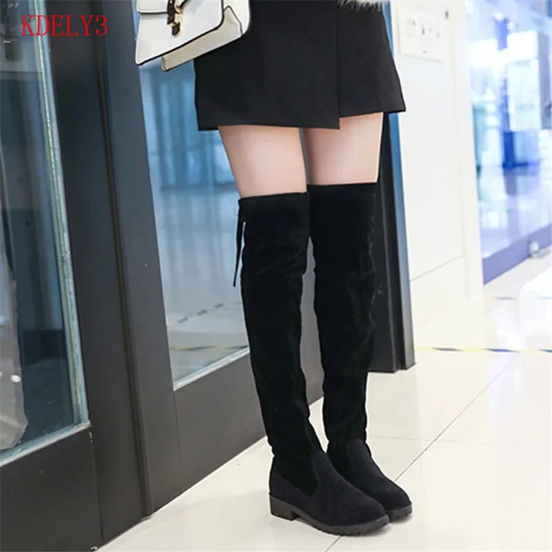 2019 Autumn Spring Women Boots Matte Flock Boots For Female Ladies Height Increased Low Heel Shoes Lady Mid Calf High Boots 
2019 Autumn Spring Women Boots Matte Flock Boots For Female Ladies Height Increased Low Heel Shoes Lady Mid Calf High Boots