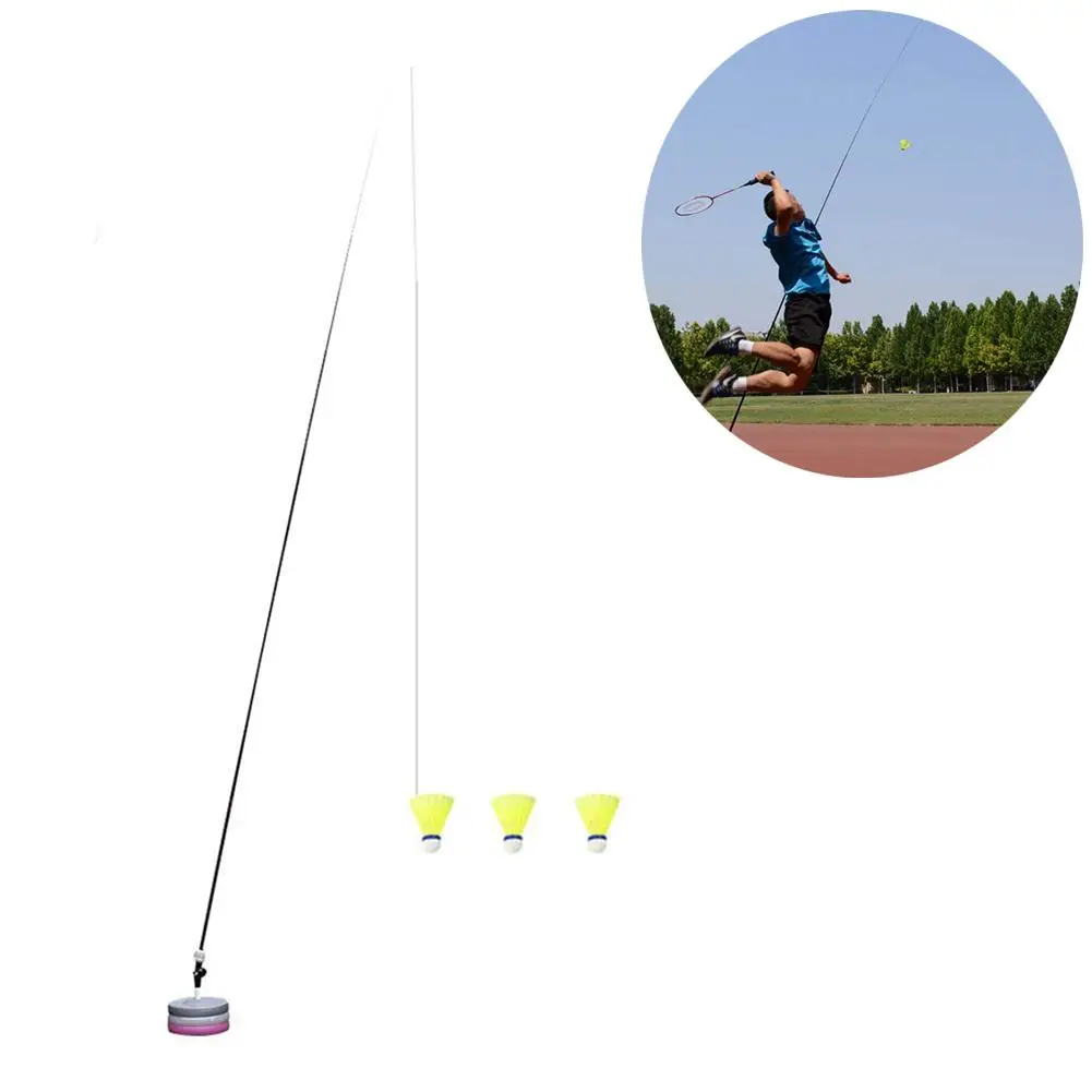 Portable Badminton Trainer Telescopic Elastic Rod Self-study Rebound Power Base Practicing Set for shuttlecock Badminton Learner
Portable Badminton Trainer Telescopic Elastic Rod Self-study Rebound Power Base Practicing Set for shuttlecock Badminton Learner