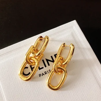 New Style 2020 Earrings Female Temperament Korean Cool Gold Thick Chain Long Elegant Non-Mainstream Ear Stud
New Style 2020 Earrings Female Temperament Korean Cool Gold Thick Chain Long Elegant Non-Mainstream Ear Stud