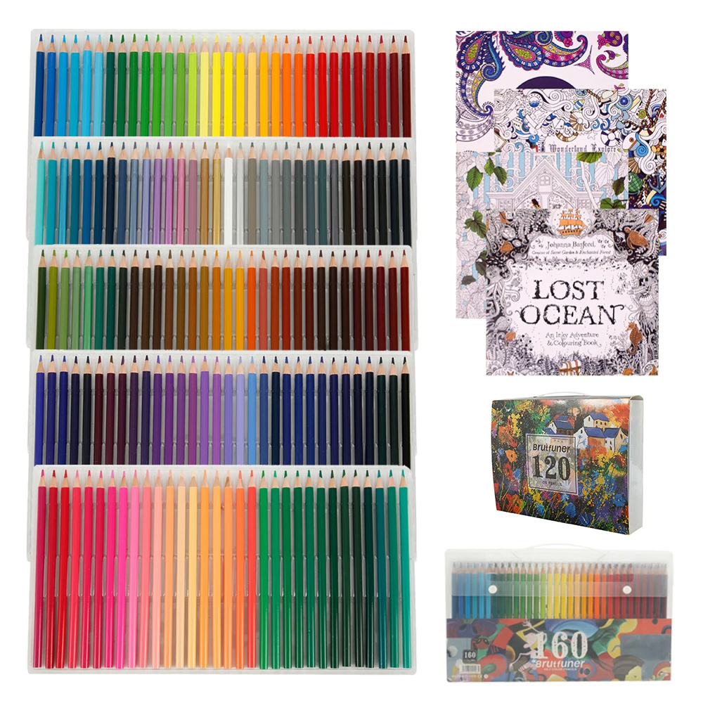 Professional 120/160 Colors Oil Colored Pencils Set Artist Drawing Sketch Pencil Set Wood Crayons Watercolor Pencil Art Supplies
Professional 120/160 Colors Oil Colored Pencils Set Artist Drawing Sketch Pencil Set Wood Crayons Watercolor Pencil Art Supplies