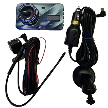 4Inch 1080P HD Car Dashboard DVR Camera Dual Lens 170 degree Wide Angle Motion Detection Video Recorder Dash Cam with G-Sensor