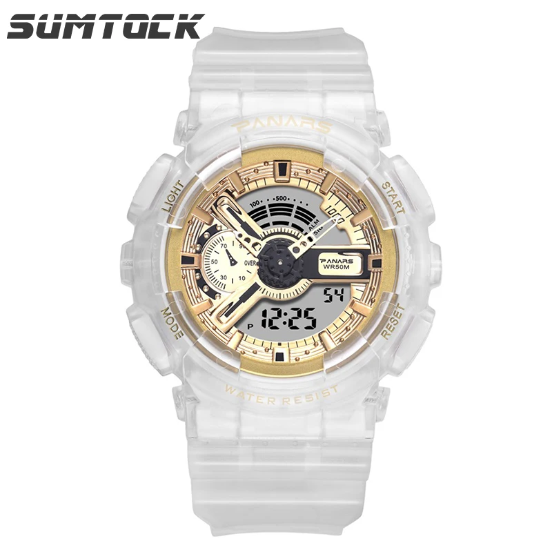 PANARS Unisex Digital Watch 5Bar Waterproof Men Women Fashion Double Time Cool Multifunction LED display Young Sport Wristwatch
PANARS Unisex Digital Watch 5Bar Waterproof Men Women Fashion Double Time Cool Multifunction LED display Young Sport Wristwatch