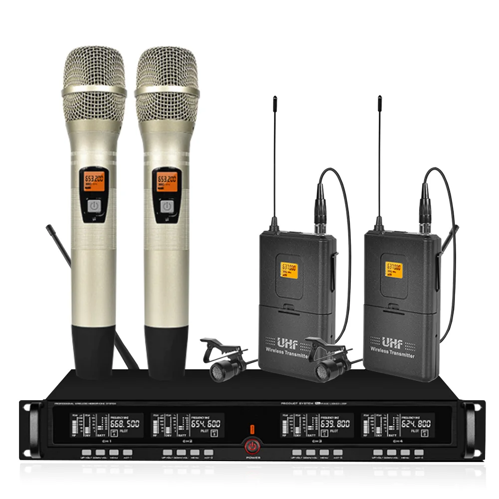 Professional UHF Wireless Microphone 2 Lavalier Microphone 2 Handheld Microphone Stage Performance Microphone Wireless
Professional UHF Wireless Microphone 2 Lavalier Microphone 2 Handheld Microphone Stage Performance Microphone Wireless
