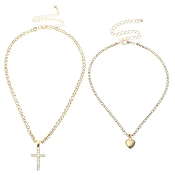 Alloy Love Cross Choker Necklace For Women Jewelry Collares Friends Chains Girl Novel Accessories Aesthetics Suspension XL10260
Alloy Love Cross Choker Necklace For Women Jewelry Collares Friends Chains Girl Novel Accessories Aesthetics Suspension XL10260