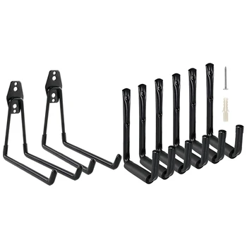 2 Set Heavy Duty Garage Storage Utility Hooks for Ladders & Tools Black Wall Mount Garage Hanger & Organizer - Tool Holder U Hoo
2 Set Heavy Duty Garage Storage Utility Hooks for Ladders & Tools Black Wall Mount Garage Hanger & Organizer - Tool Holder U Hoo