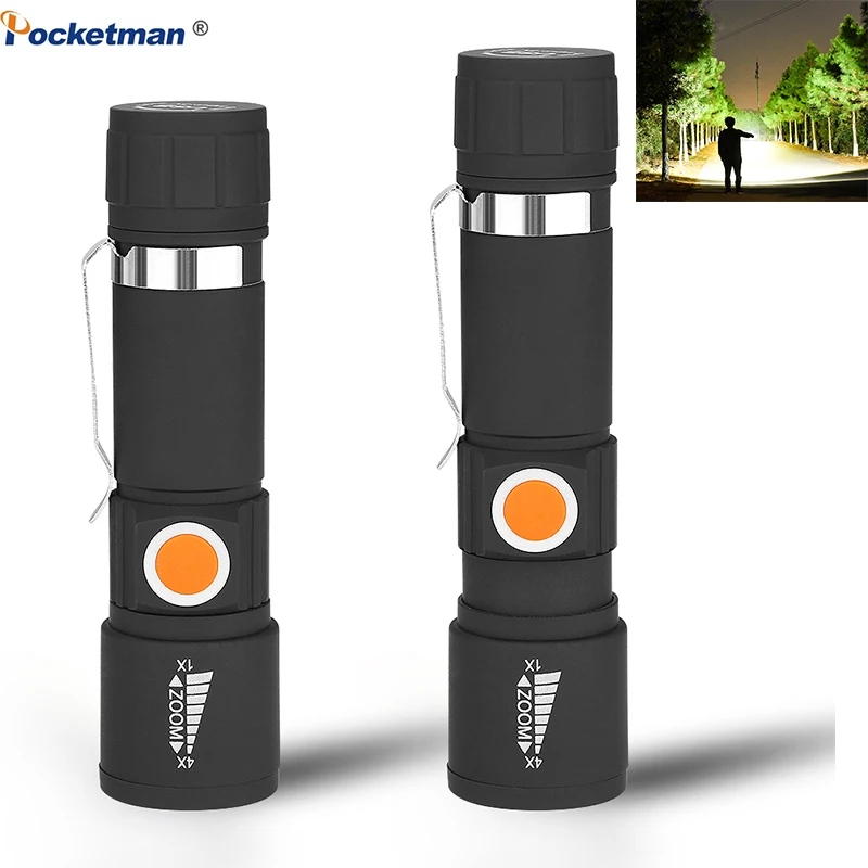 Tail USB Flashlight Highlight Handy USB Charging Lighting LED 3 Modes Flashlight Waterproof Zoomable Focus Torch
Tail USB Flashlight Highlight Handy USB Charging Lighting LED 3 Modes Flashlight Waterproof Zoomable Focus Torch