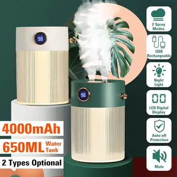 2 Modes Mini Air Humidifier Mute Auto-off Protection Humidifier With Digital Display & Night USB Powered/Rechargeable 4000mAh
2 Modes Mini Air Humidifier Mute Auto-off Protection Humidifier With Digital Display & Night USB Powered/Rechargeable 4000mAh