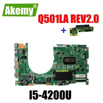 send board+For Asus Q501LA Motherboard Q501LA REV2.0 Mainboard With i5-4200U Intergated 100% Tested
send board+For Asus Q501LA Motherboard Q501LA REV2.0 Mainboard With i5-4200U Intergated 100% Tested