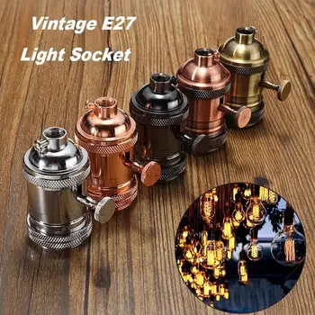 E27 Durable Universal Lamp Holder Light Holder Bulb Holder with Switch Modern Home Cable Cord Plug Decoration
E27 Durable Universal Lamp Holder Light Holder Bulb Holder with Switch Modern Home Cable Cord Plug Decoration