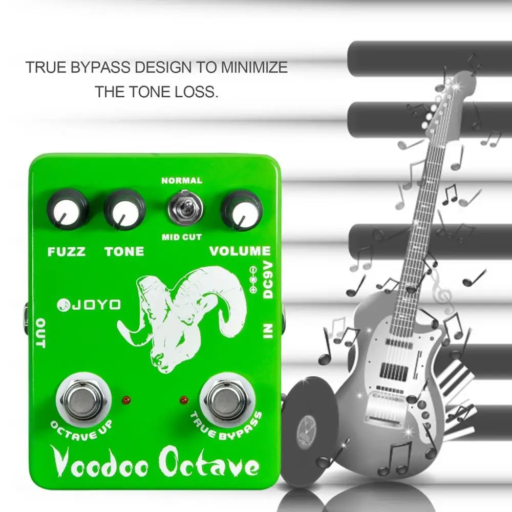 OYO JF 12 Voodoo Octave Фуз эффект педаль для гитары электрические басовые динамические