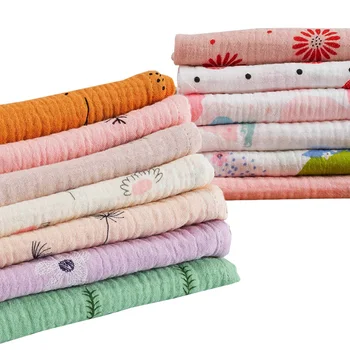 Fabric Material 40s Print Crepe Cotton Gauze Sewing Fabric For DIY TJ0731-1 
Fabric Material 40s Print Crepe Cotton Gauze Sewing Fabric For DIY TJ0731-1