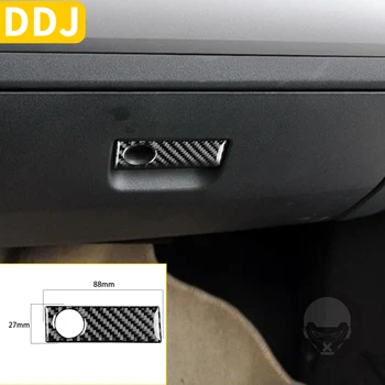 

Carbon Fiber Glove Box Handle Cover Sticker For Mazda MX-5 Miata 2009-2015 MX5 NC Roadster Co-pilot Interior Car Accessories