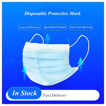 Anti-Pollution 3 Layer Non-woven Dust Mask Thickened Disposable Face Mask Melt-blown cloth Masks Fast delivery
Anti-Pollution 3 Layer Non-woven Dust Mask Thickened Disposable Face Mask Melt-blown cloth Masks Fast delivery