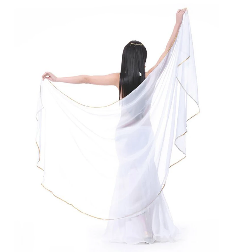 Indian Belly Dance Sequins Veils Chiffon Shawl Scarf Lightweight Costume Props Indian Belly Dance Sequins Veils Chiffon Shawl Scarf Lightweight Costume Props