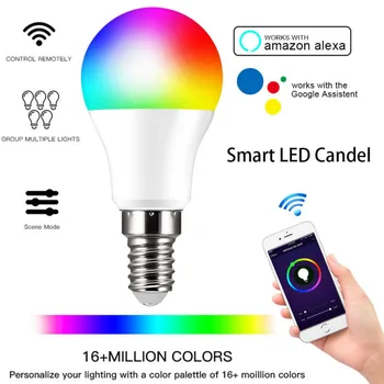 HOT WiFi Voice Control RGB Energy Saving Dimming LED Bulb Multicolor Smart Light Bulb Controlled By Google Home Smart Home
HOT WiFi Voice Control RGB Energy Saving Dimming LED Bulb Multicolor Smart Light Bulb Controlled By Google Home Smart Home