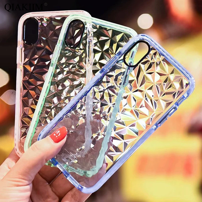 Luxury Jelly Diamond Pattern Phone Cases For iPhone 11 X XR XS Max 7 8 6S Plus Soft TPU Transparent Clear Cover Shockproof Case
Luxury Jelly Diamond Pattern Phone Cases For iPhone 11 X XR XS Max 7 8 6S Plus Soft TPU Transparent Clear Cover Shockproof Case