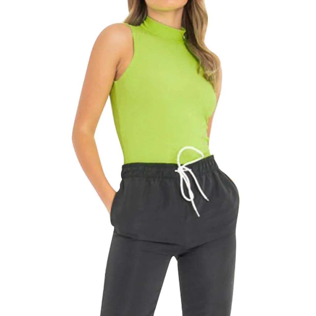 Fashion rompers womens jumpsuit casual Solid Sleeveless Turtleneck Sexy Top Leotard Tight Romper body feminino para mulheres#4 
Fashion rompers womens jumpsuit casual Solid Sleeveless Turtleneck Sexy Top Leotard Tight Romper body feminino para mulheres#4