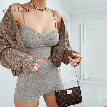 Artsu Patchwork Spaghetti Strap Crop Top Biker Shorts 2 Pieces Set Summer Women Fashion Streetwear Outfits Tracksuit New
Artsu Patchwork Spaghetti Strap Crop Top Biker Shorts 2 Pieces Set Summer Women Fashion Streetwear Outfits Tracksuit New