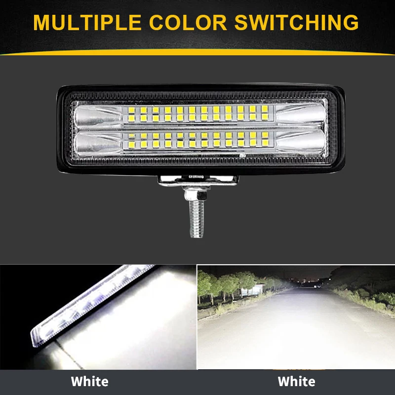 

Car Light Assembly Led Fog Lights Off Road 4x4 48W Spot Beam Led Light Bar For Trucks ATV SUV DRL LED Spotlight Work Light Bar