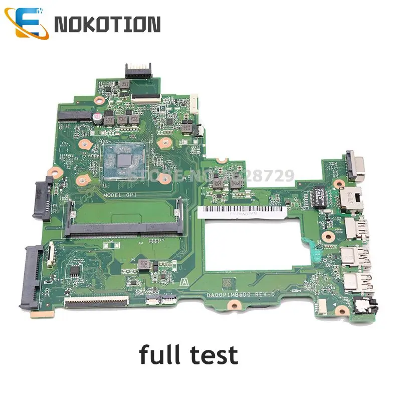 Материнская плата NOKOTION DA00P1MB6D0 материнская для ноутбука HP 14-BS 14-BS043N DDR3L полностью