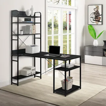 Home Office Computer Desk Plenty Storage Space 5 Tier Open Bookshelf Computer Writing Table Desk Study Table With Bookcase
Home Office Computer Desk Plenty Storage Space 5 Tier Open Bookshelf Computer Writing Table Desk Study Table With Bookcase