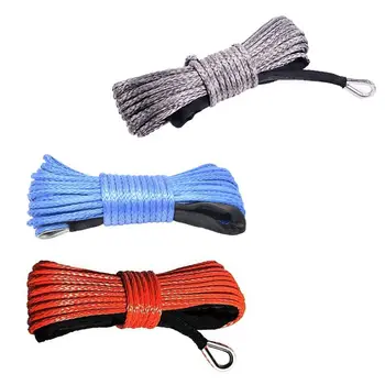 7700lbs Electric Winch Rope Nylon Rope High Strength Fiber Rope 6mmx15m Car Tow Rope Tow Strap
7700lbs Electric Winch Rope Nylon Rope High Strength Fiber Rope 6mmx15m Car Tow Rope Tow Strap