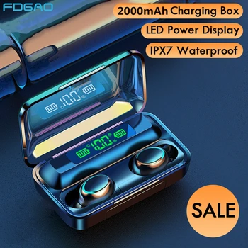 TWS Wireless Headphones 9D Stereo Bluetooth 5.0 Earphone Sports Waterproof Headsets HiFi Earbuds With Microphone Charging Box
TWS Wireless Headphones 9D Stereo Bluetooth 5.0 Earphone Sports Waterproof Headsets HiFi Earbuds With Microphone Charging Box
