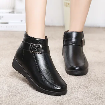 Women Ankle Boots Nice New Autumn Soft PU Leather Platform Shoes Woman Low Wedges Shoes
Women Ankle Boots Nice New Autumn Soft PU Leather Platform Shoes Woman Low Wedges Shoes