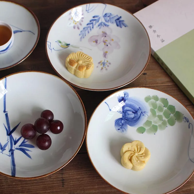 6.8 inch Ceramic Dinner Plate Hand Painted Underglaze Tableware Round Food Plate Kitchen Accessories Fruit Cake Steak Dish Gifts
6.8 inch Ceramic Dinner Plate Hand Painted Underglaze Tableware Round Food Plate Kitchen Accessories Fruit Cake Steak Dish Gifts