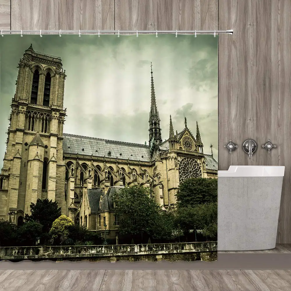 Notre Dame Shower Curtain, Looking Up To The Iconic Architecture Of The Notre Dame De Paris Decorative Shower Curtain Set
Notre Dame Shower Curtain, Looking Up To The Iconic Architecture Of The Notre Dame De Paris Decorative Shower Curtain Set