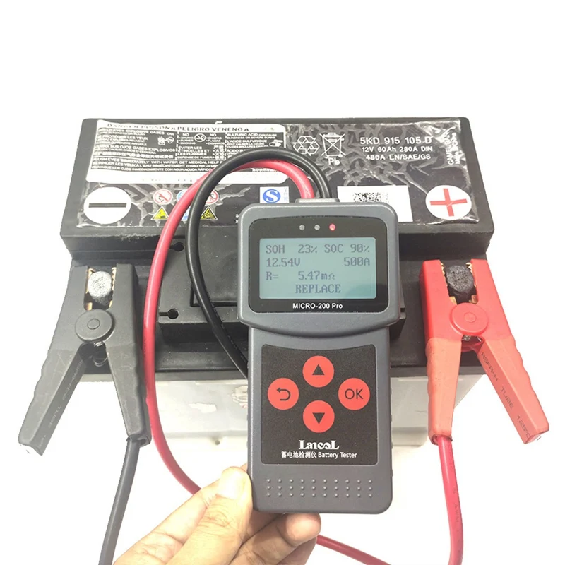 New Car Quick Cranking Charging Micro 200Pro 12V Car Battery Tester Motorcycle Battery Internal Resistance Life Diagnostic
New Car Quick Cranking Charging Micro 200Pro 12V Car Battery Tester Motorcycle Battery Internal Resistance Life Diagnostic