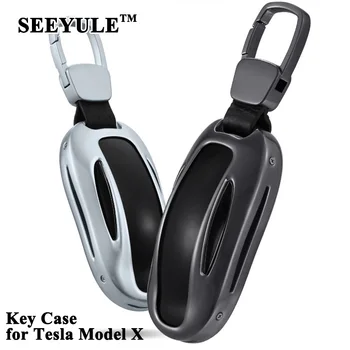 1pc SEEYULE Aluminum Alloy Deluxe Car Key Case Cover with Belt Remote Key Shell Storage Bag Protector Styling for Tesla Model X
1pc SEEYULE Aluminum Alloy Deluxe Car Key Case Cover with Belt Remote Key Shell Storage Bag Protector Styling for Tesla Model X