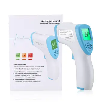 Non contact body thermometer Forehead Digital Infrared Thermometer Gun LCD Display Fever temperature Measure Tool for Baby/Adult
Non contact body thermometer Forehead Digital Infrared Thermometer Gun LCD Display Fever temperature Measure Tool for Baby/Adult
