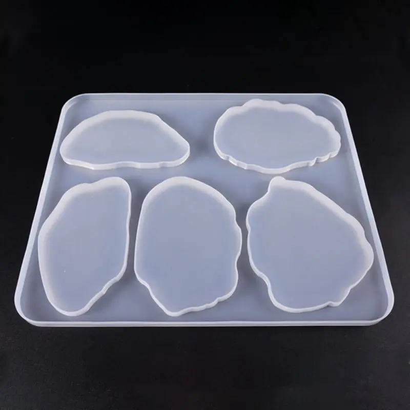 

New Large Table Decoration Mold Coaster Set Multi-standard Cup Mat Silicone Molds DIY Crystal Epoxy UV Glue Mold