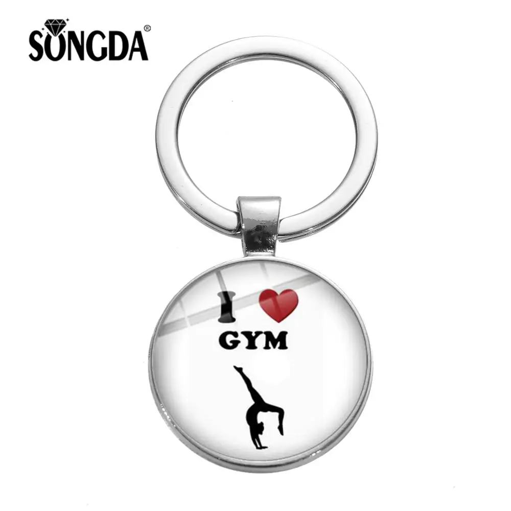 SONGDA Positive Energy I Love Gym Charm Keychain Creative Gymnastics Gym Sports Image Glass Dome Car Key Ring Bodybuilder Gift
SONGDA Positive Energy I Love Gym Charm Keychain Creative Gymnastics Gym Sports Image Glass Dome Car Key Ring Bodybuilder Gift