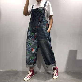 print Jeans Women Jumpsuit Denim Romper Overalls Casual Loose Playsuits Wide Leg pants Basic Denim Pants Wide Leg Rompers Female
print Jeans Women Jumpsuit Denim Romper Overalls Casual Loose Playsuits Wide Leg pants Basic Denim Pants Wide Leg Rompers Female