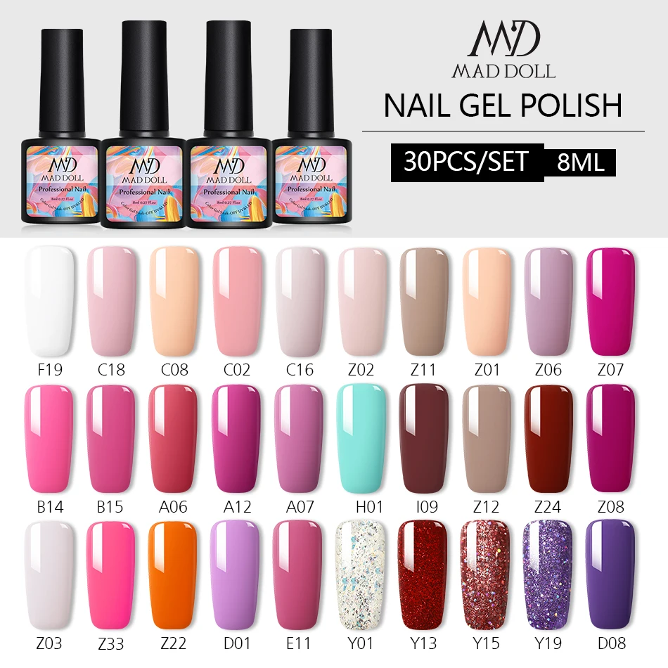 8ml Gel Polish Set UV LED Lamp Dryer Nail File Buffer Colorful Soak Off Permanent Varnish Lot Nail stickers for DIY Manicuring
8ml Gel Polish Set UV LED Lamp Dryer Nail File Buffer Colorful Soak Off Permanent Varnish Lot Nail stickers for DIY Manicuring