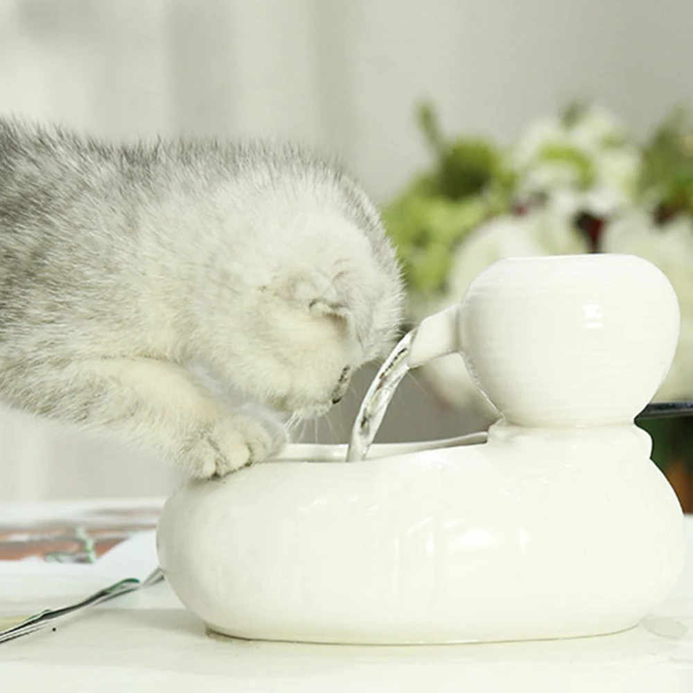 Pet Cat Feeder Water Dispenser Automatic Ceramic Circulating Drinker with USB Charging Pet Drinking Fountain Dispenser For Dog
Pet Cat Feeder Water Dispenser Automatic Ceramic Circulating Drinker with USB Charging Pet Drinking Fountain Dispenser For Dog