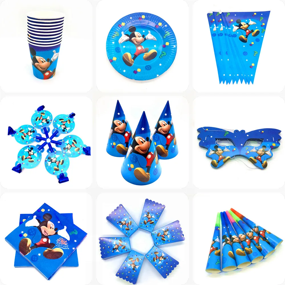 Cartoon Mickey Mouse Birthday Party Decorations Happy Birthday Party Balloons Napkins Cups Cake Topper Disposable Party Supplies
Cartoon Mickey Mouse Birthday Party Decorations Happy Birthday Party Balloons Napkins Cups Cake Topper Disposable Party Supplies