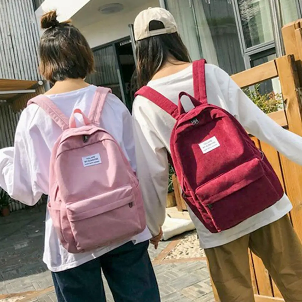 Women Backpack School Bags Soft Fabric Fashion Casual Female Corduroy Backpacks Girls Vintage Mochila Pack Student Bag
Women Backpack School Bags Soft Fabric Fashion Casual Female Corduroy Backpacks Girls Vintage Mochila Pack Student Bag