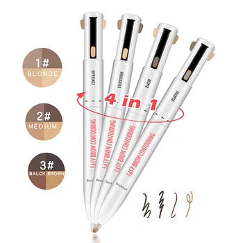 4-in-1 easy-to-wear brow contour rotating ballpoint sketch pen to define and highlight the brow pencil
4-in-1 easy-to-wear brow contour rotating ballpoint sketch pen to define and highlight the brow pencil