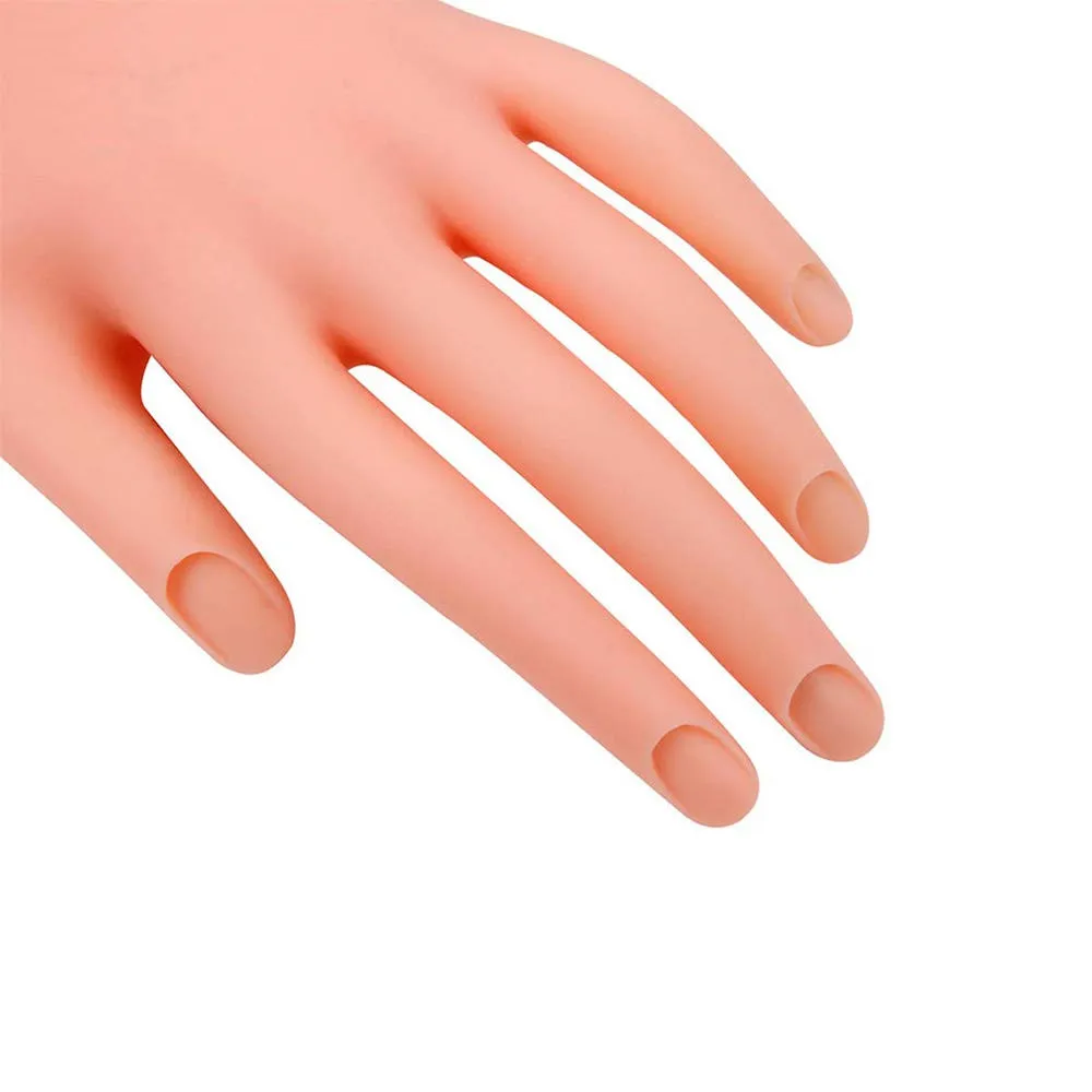 KROFAUE 1Pcs Nail Art Practice Soft Rubber Model Hand Flexible Soft Plastic Mannequin Model Training Tool For Nail Art Training
KROFAUE 1Pcs Nail Art Practice Soft Rubber Model Hand Flexible Soft Plastic Mannequin Model Training Tool For Nail Art Training