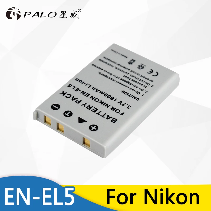 

Palo Camera Battery EN-EL5 ENEL5 EN EL5 for Nikon Coolpix P4 P80 P90 P100 P500 P510 P520 P5000 P5100 5200 7900 P6000 3700 4200