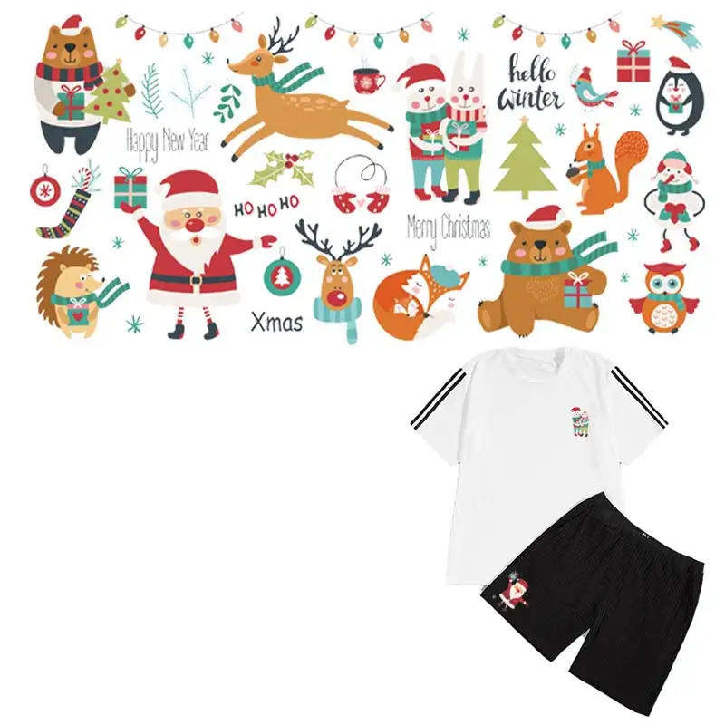 Big Sheet Christmas Elements Thermal Stickers Heat Transfer Diy Washable T-Shirt Jeans Decoration New Fashion Flower Patch
Big Sheet Christmas Elements Thermal Stickers Heat Transfer Diy Washable T-Shirt Jeans Decoration New Fashion Flower Patch